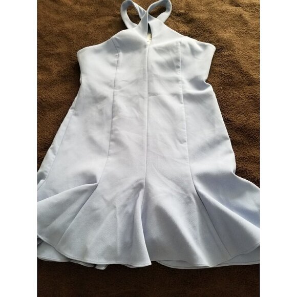 LIKELY Womens Halter Style Flared Carolyn Dress Periwinkle Blue Crepe Size 12 - Picture 7 of 16